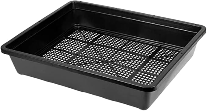 BeGrit Soil Blocking Trays 15x12 inch Seed Starter Trays 5 Pack Mesh Trays for Seedling, Microgreen, Soil Blocks, Wheatgrass