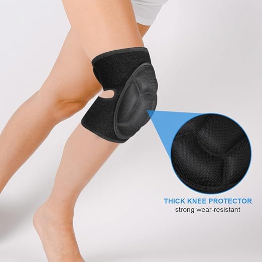 Protective Knee Pads Anti Slip Collision Avoidance Outdoor Sports Kneeling Braces High Elastic Fabric for Garden Dancing Cleaning