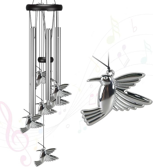 Windchimes Outdoors Clearance, Door Chime Wind Chimes for Outside Sympathy Wind Chimes for Patio Decoration, Garden Decor. Zen Garden Decor（Hummingbird）