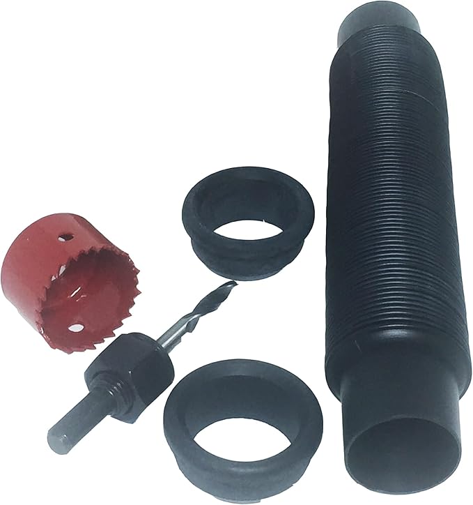 Earthminded Rain Barrel Connector Kit – DIY Parts to Link 2 Rain Water Collection Barrels – Increase Water Storage Capacity, Easy to Install - Ideal for the Home and Garden to Help with Outdoor Tasks