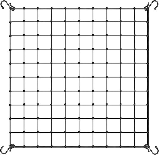 VIVOSUN 5 x 5Ft. Elastic Trellis Netting with 4 Hooks for Climbing Plants, Vegetables, Fruits, and Flowers, 1-Pack