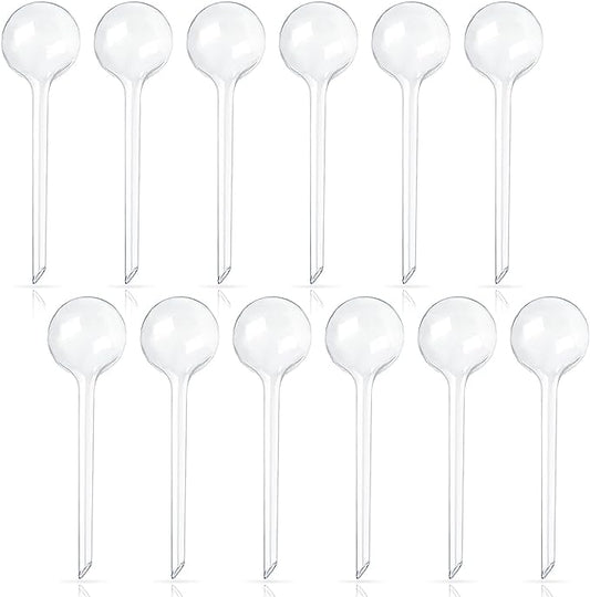 12 Pcs Large Plastic Self-Watering Bulbs,Clear Automatic Watering Globes,Clear Automatic Watering Bulbs for Plants,Graden,Flowers