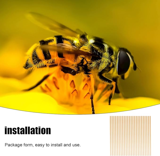 VANZACK 400 Pcs Natural Wheat Straw Bee Nesting Tubes for Mason Bees - Lightweight Refillable Bee Tubes for Garden Pollination and Habitat Support