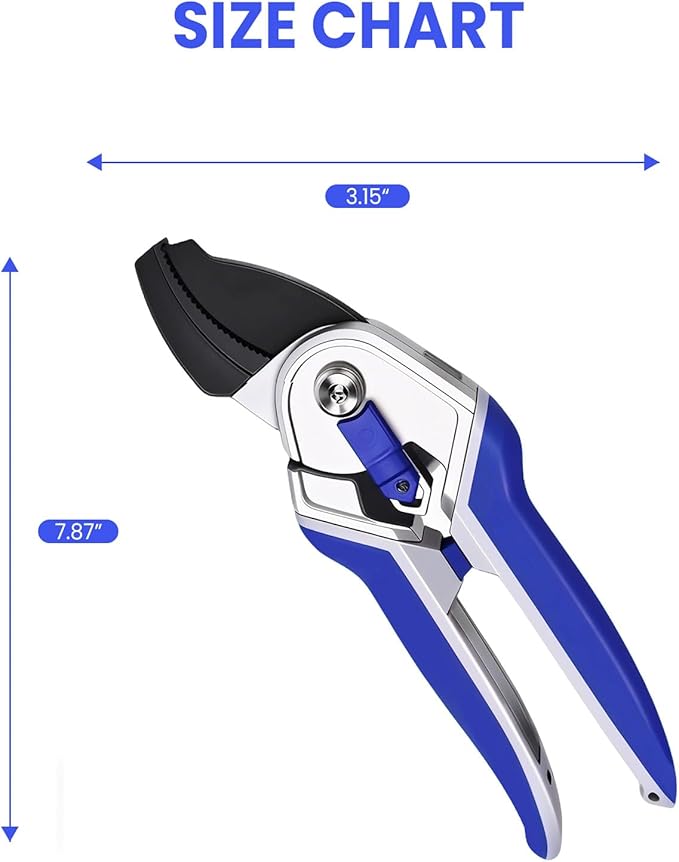 Garvee Professional Pruning Shears & Garden Shears Set | Stainless Steel Blades with Ergonomic Comfort Grip | Essential Gardening Tools for Women & Plant Care Enthusiasts