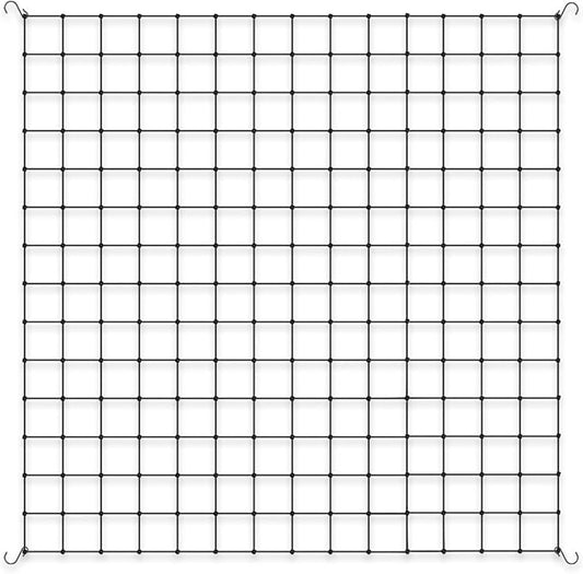 AC Infinity Grow Tent Trellis Netting 5x5', Heavy-Duty Elastic Plant Net with Steel Hooks, Flexible Hydroponics Support for Grow Tents, Gardening, and Horticulture