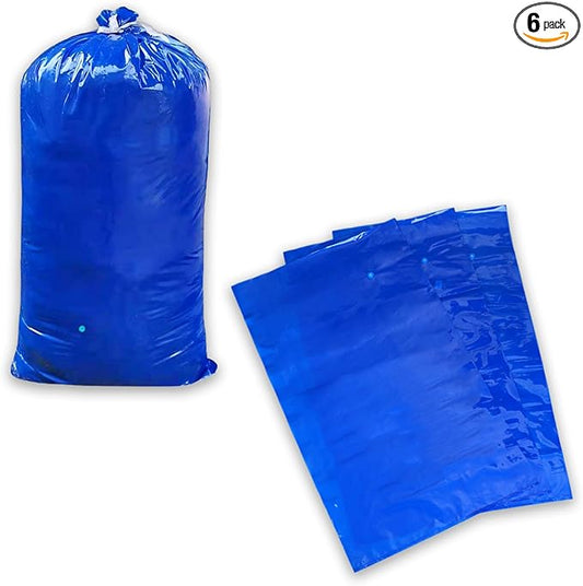 Venting Valve Bags 51" x 27", 6Pcs Compost bags, 8.7 Mil Thick Silo Bag for Straw, Coffee, Forage, Silage, Rice, Beans, Cereals, Grass, Storage Bags for Farm & Garden Use