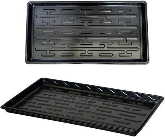 Shallow 1020 Nursery Flat Trays -10 Pack, 1.8" Height, Specialized for Holding 72-Cell Plug Seedling Trays, No Holes, Ideal for Seed Starting and Planting
