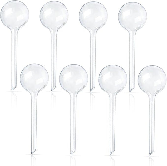 8 Pcs Clear Plant Watering Globes,Plastic Self Watering Bulbs Ball,Garden Water Device for Plant Indoor Outdoor(Small)