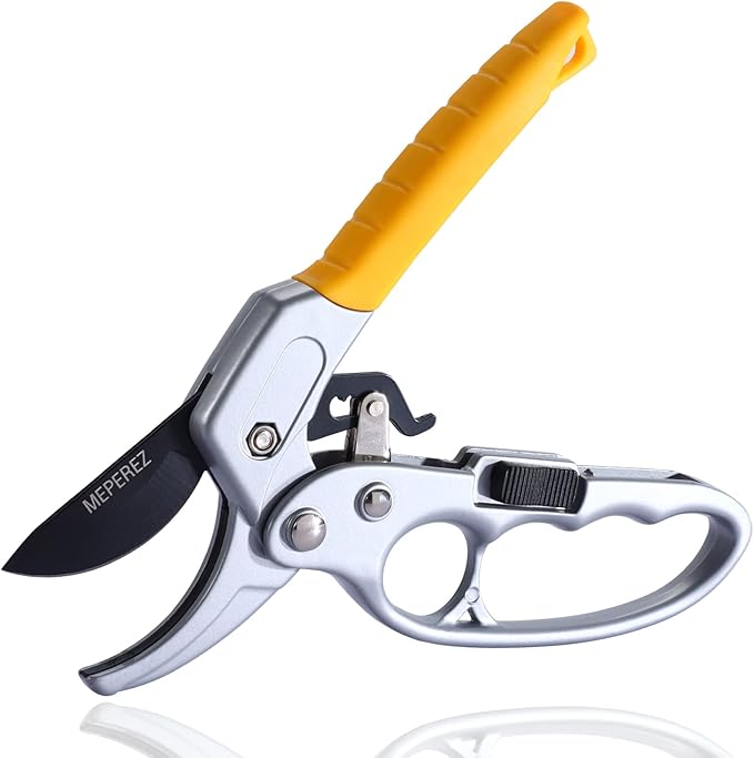 Premium German-Made Pruning Shears – Ergonomic, Heavy-Duty Hand Pruners Designed for Precision Cutting of Plants; Ideal for Gardeners and Individuals with Arthritis or Reduced Hand Strength