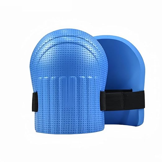 Gardening Knee Pads for Women and Men - Lightweight Waterproof Foam, and Easy Fit Knee Pads for Gardening with Adjustable Hook'n'Loop Straps - Perfect Womens for Work (Blue)