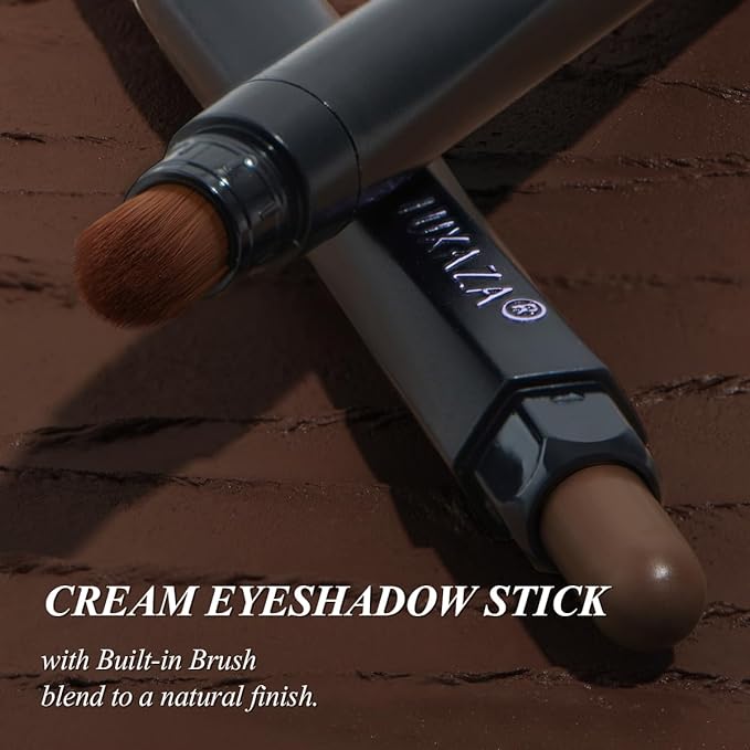 Classic 3PCS Neutral Eyeshadow Stick Makeup Set, Metallic Shimmer Matte Cream Eye Shadow Eyeliner Brightener Pencil Crayon - J2