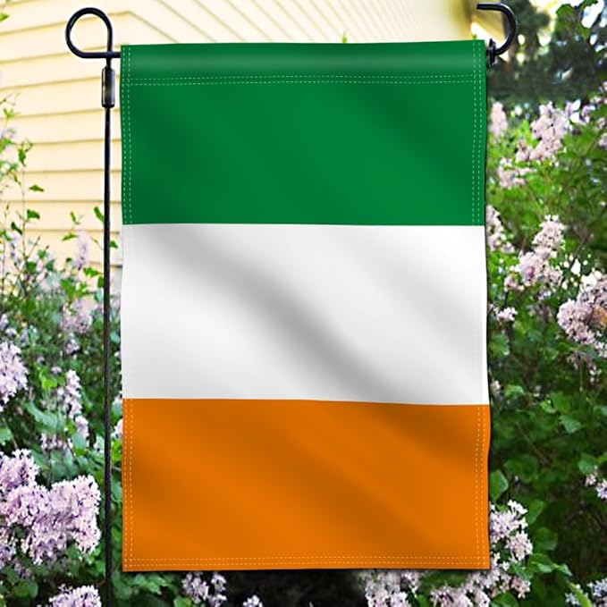 Anley Double Sided Premium Garden Flag, Ireland IE Decorative Garden Flags Irish Flag for Home Decor - Weather Proof & Double Stitched Yard Flags - 18 x 12.5 Inch