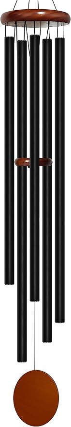 Wind Chimes for Outside Deep Tone, 60 inch 5 Heavy Duty Tubes Aluminium Metal Extra Large Wind Chimes Outdoor, Decoration for Garden, Patio, Yard, Gift for Mother's Day, Birthday