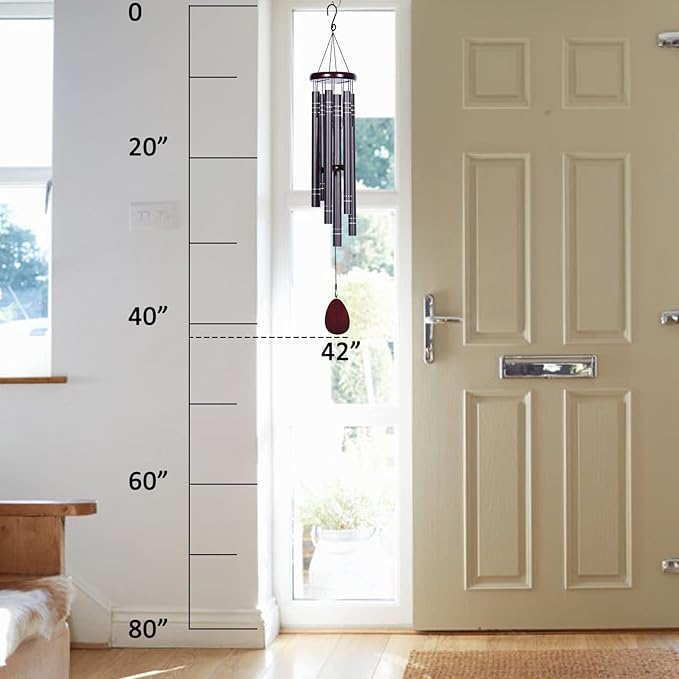 Large Wind Chimes Outside Deep Tone Memorial Wind Chime for Loss of Loved one,Sympathy Gift for Bereavement,Condolence,Funeral, Big Hanging Decor for Your Garden,Yard and Patio