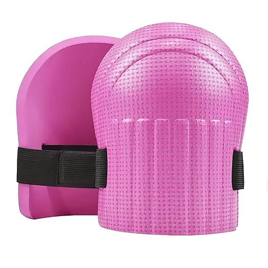 Gardening Knee Pads for Women, Soft Foam Knee Pads for Men Construction, Work Knee Pad for Men Women, Rodilleras Para Roofing Rodilleras Para Trabajo (Pink)
