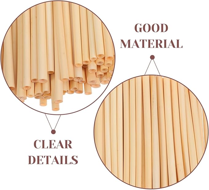 Mason Bee House Reed Nest Tubes Refill: 200PCS Mason Bee Nesting Reed Tubes Inserts Replacement Liners Hotel Box for Outdoor Beekeepers Solitary Bee Hive Supplies