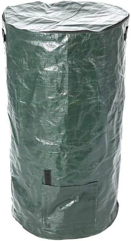 Compost Bag Garden Waste Bin, Environmental Homemade Organic Ferment PE Compost Bag Outdoor Kitchen Waste Disposal Composter Bag(35 60cm)