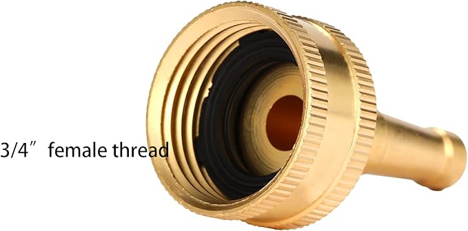2 Pack Sweeper Nozzle for Garden Hose, 2" Hose jet nozzle with 3/4-Inch Hose Thread Inlet