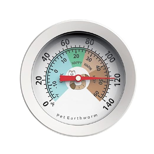 Soil Testing Thermometer 8-20inch Stem Compost Soil Thermometer Garden Backyard 10~76°C 40°F~180°F Soil Thermometer for Lawn, Earthworm waterproof