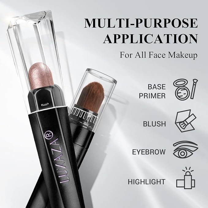 6PCS Cream Eyeshadow Stick Makeup Sets, Metallic And Matte Shimmer Eye Shadow Eye Brightener Stick Pencil Crayon, B06-Pink Ocean