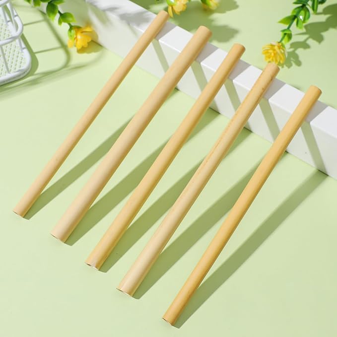 Mipcase Natural Reed Bee Tubes 200Pcs Mason Bee House Tubes Replacement Nest Liners for Pollination Breeding and Beekeeping Supplies