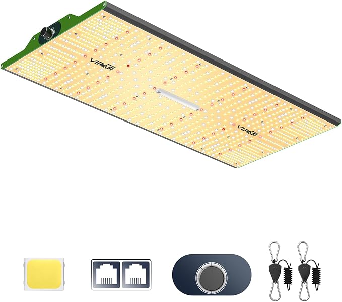 VIPARSPECTRA P2000 LED Grow Lights for Seed Starting Vegetables Bloom, 250 Watt Dimmable Plant Light Dimming Daisy Chain Grow Lights for Indoor Plants Full Spectrum in 4x2/3x3 Grow Tent