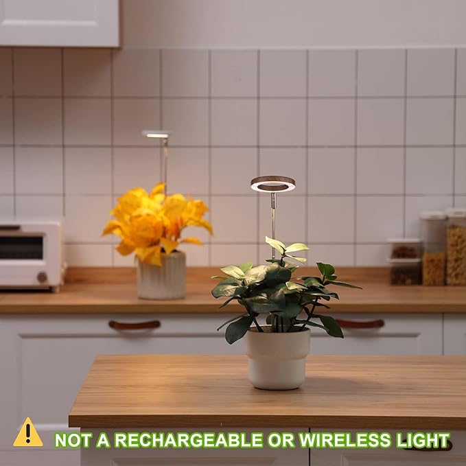 Plant Grow Light,Yadoker LED Growing Light Full Spectrum for Indoor Plants,Height Adjustable, Automatic Timer, 5V Low Safe Voltage,Idea for Small Plant Light