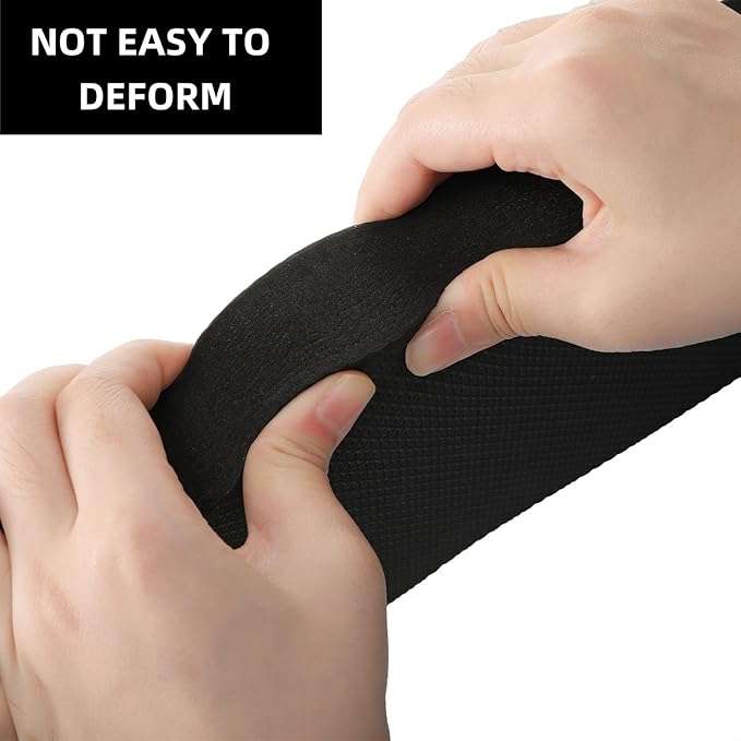 4 Pack Thick Kneeling Pad, 15.7" L x 7" W x 1.5" Th Waterproof Garden Kneel Pads Cushion with Handle, Soft Foam Kneeler Mat for Work, Cleaning, Yoga, Praying, Bath, Exercise, Black