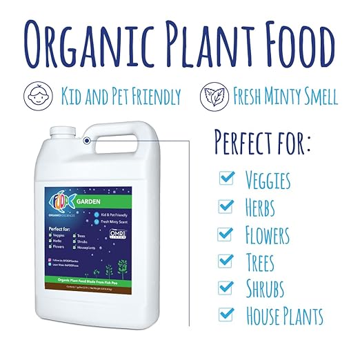 FOOP Garden - Organic Liquid Plant Food Made from Fish Manure (with Fresh Minty Scent) | Fish Fertilizer Alternative Perfect for Veggies, Herbs, Flowers,Trees,Shrubs | Kid&Pet Friendly (1G, 2 Pack)