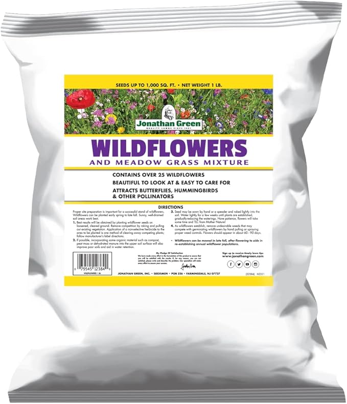 Jonathan Green (12384) Wildflower & Meadow Grass Mix (1 lb)