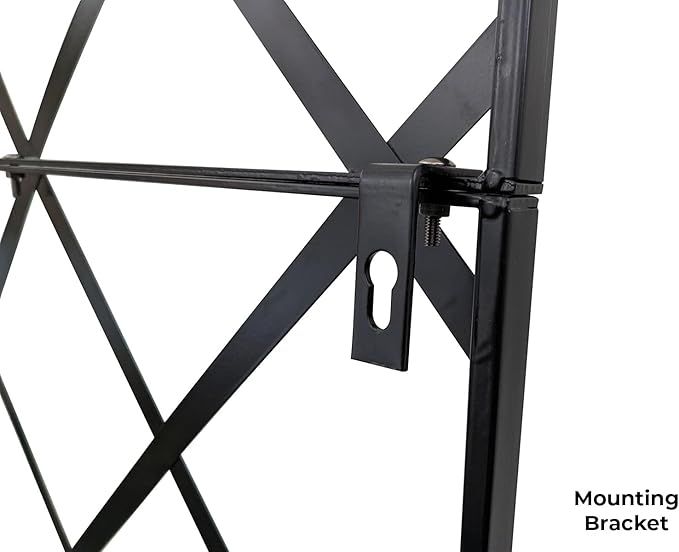 Giant Trellis, 108” high (9’ Tall) by 28” Wide Trellis with Arched top - Pack of 3 Complete trellises - by Meranti Home + Garden