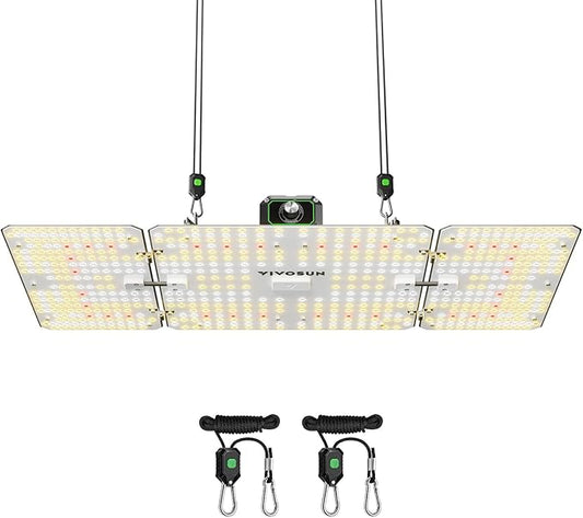 VIVOSUN LumaLight 200W LED Grow Light, Full Spectrum Plant Light, Smart Dimmable & High PPFD for Indoor Plants Seedling Vegetables Bloom, Fits 2×4/3×3 Grow Tents