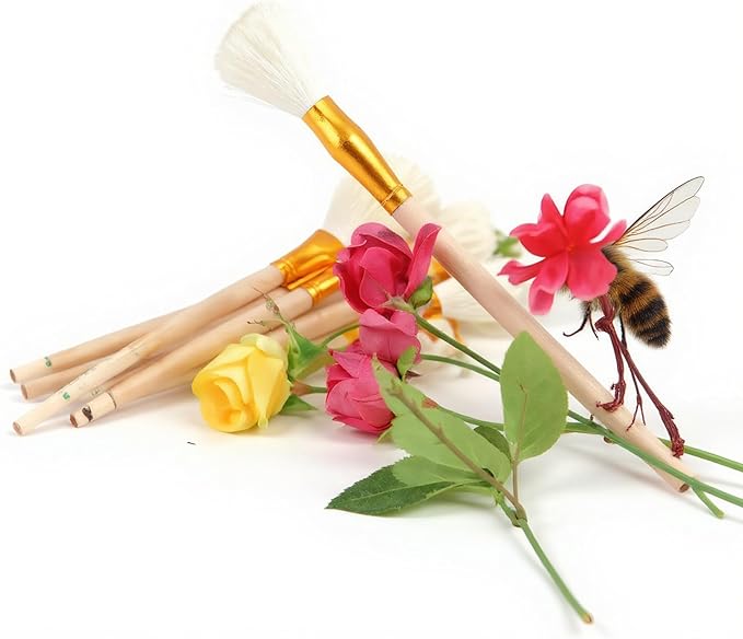 10PCS Pollination Brush Set for Plants - Manual Pollinator Tool Kit with Multi-Size Brushes, Perfect for Succulents, Fruits, Vegetables & Flowers, Essential Garden Accessories