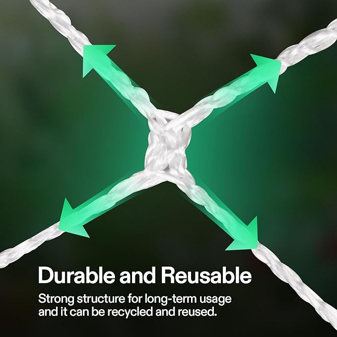 VIVOSUN Heavy-duty Polyester Plant Trellis Netting 5 x 15ft, 1 Pack