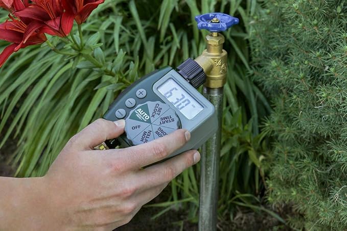 Orbit 61014 Automatic Garden Box Irrigation System - Complete 64 Sq Ft Coverage Kit with Digital Hose Timer & Quick-Connects