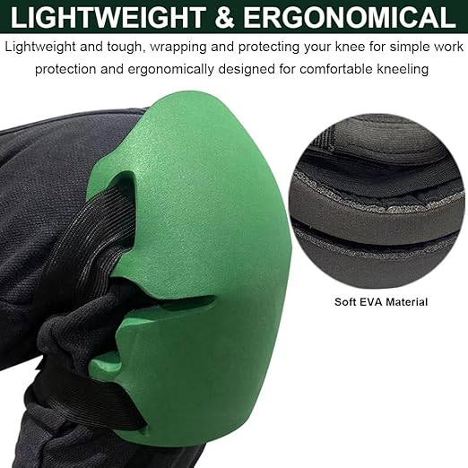 Gardening Knee Pads for Women, Soft Foam Knee Pads for Men Construction, Work Knee Pad for Women Men, Rodilleras Para Roofing Rodilleras Para Trabajo (Black)