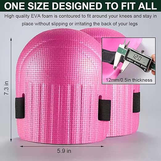 Gardening Knee Pads for Women, Soft Foam Knee Pads for Men Construction, Work Knee Pad for Men Women, Rodilleras Para Roofing Rodilleras Para Trabajo (Blue)
