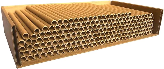 AukBeeFun Mason Bee House Cardboard Tubes,120 Pack Mason Bee Nesting Paper Tubes for Outdoor Beekeepers, Replacement Nesting Tube Refill Inserts