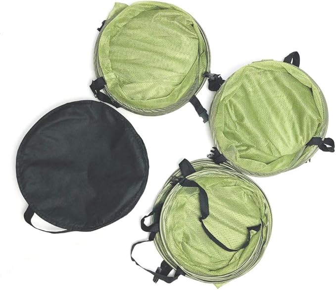HORTIPOTS Hanging Drying Racks 2 FT Mesh Herb Dryer for Herbs and Clothes (2 FT Diameter, Green)