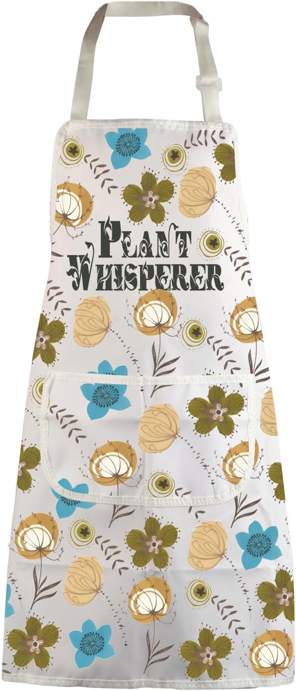 MBMSO Gardening Apron - Plant Whisperer Apron for Gardener Gifts
