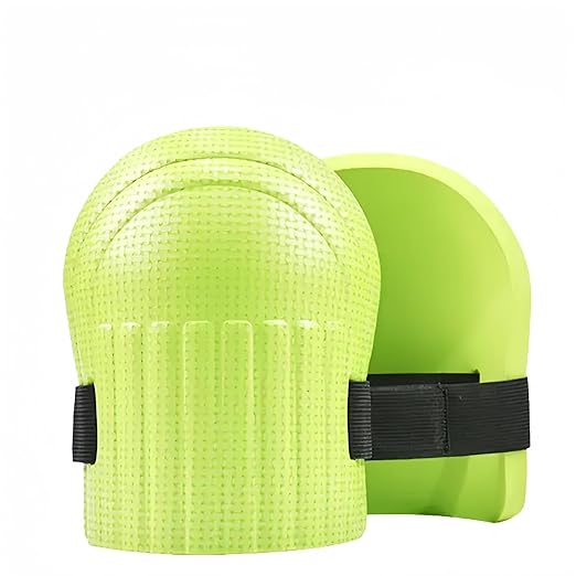 men's and women's gardening knee pads - lightweight waterproof foam knee pads and easy to install, with adjustable hook and loop strap (green)