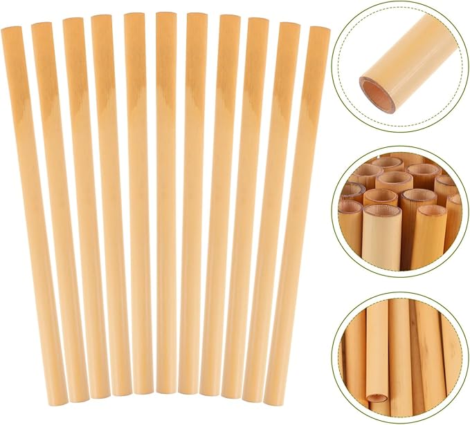 COHEALI Mason Bee Tubes 50-Pack, 7.87" Natural Reed Nesting Tubes Refills for Bee House, 7-9mm Diameter Solitary, Beehive Pollination Beekeeping Supplies for Garden