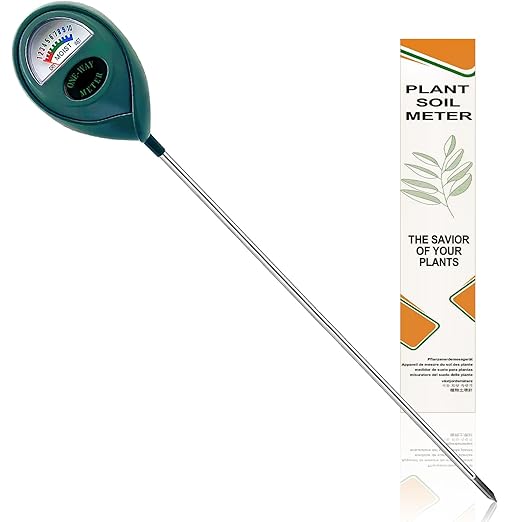 Green Soil Moisture Meter, Soil Tester, Moisture Meter Plants, Soil Moisture Tester, Soil Water Tester for Plants, Plant Moisture Monitor, No Battery Needed