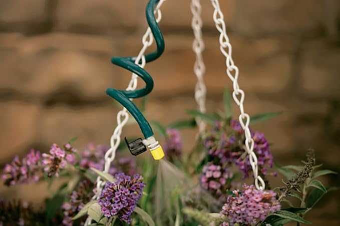 Orbit 56318 Hanging Basket Drip Irrigation Drip Watering Kit with 1-Outlet Digital Hose Faucet Sprinkler Timer