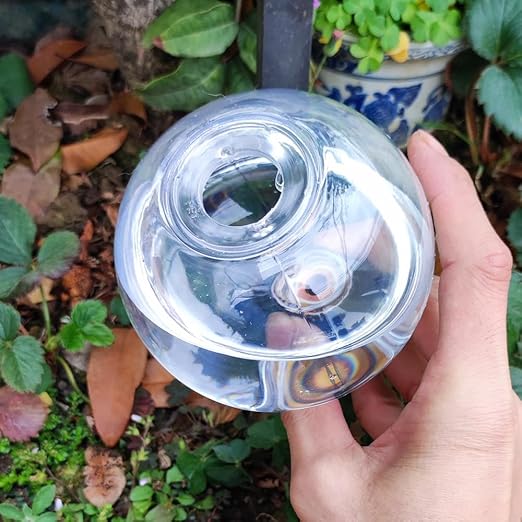2Pcs Automatic Plant Watering Globes, 17 Oz Self Watering Planter Insert - Indoor/Outdoor Drip Irrigation, Plastic, Minimalist Style