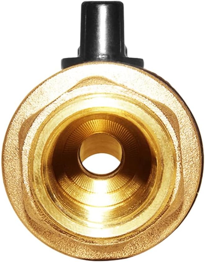 Joywayus Brass Water Container/Rain Barrel Spigot 3/4" Threaded Quarter Turn Ball Valve with Bulkhead Fitting, Suitable for Garden Hose Thread Connection (Pack of 2)