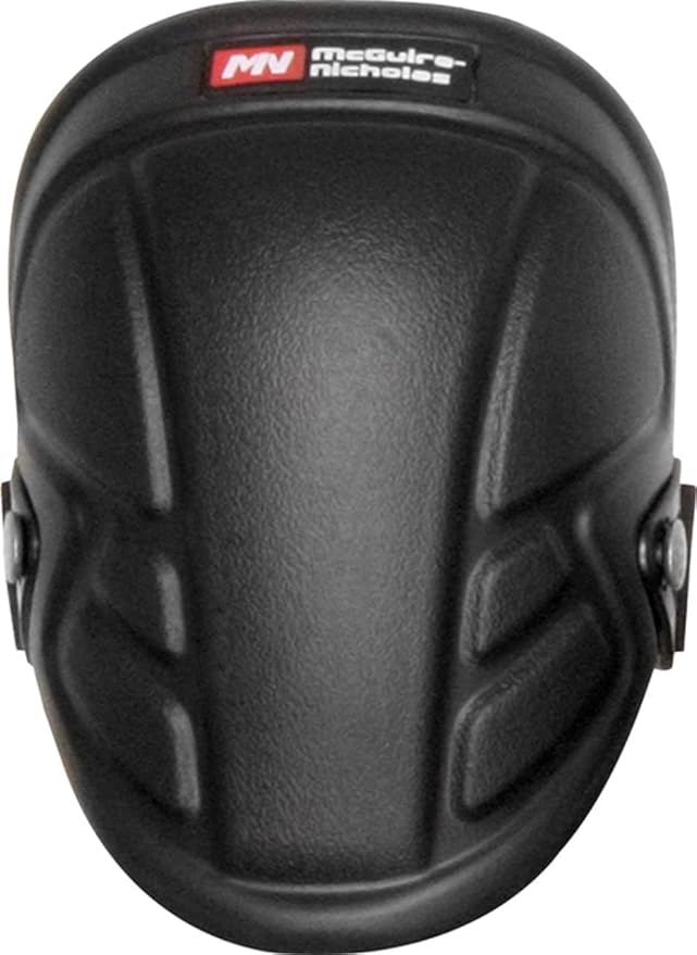McGuire-Nicholas - 1MN-350 Tuff Shell Knee Pads | Lightweight Ergonomic Design Lined with High Density EVA Foam | All-Weather Knee Pads for Flooring, Construction, Painting, Welding, Plumbing,black