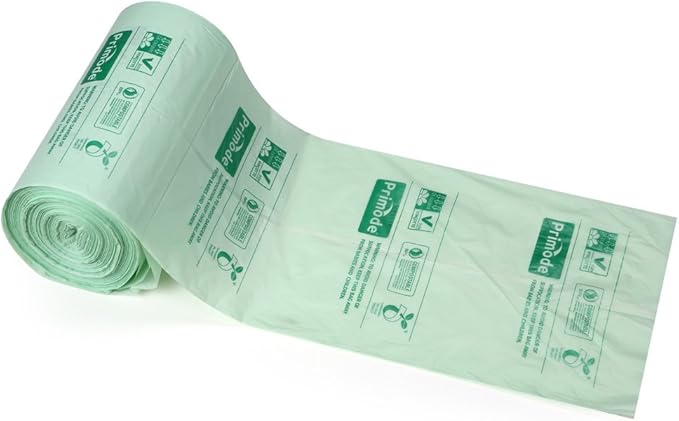 Compostable Bags, 2.6 Gallon Food Scraps Yard Waste Bags, 300 Count, Extra Thick 0.71 Mil. ASTM D6400 Compost Bags Small Kitchen Bag Certified by BPI and TÜV AUSTRIA