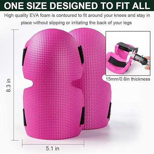 2 Pack Gardening Knee Pads for Women, Soft Foam Knee Pads for Men Construction, Work Knee Pad for Women Men, Rodilleras Para Roofing Rodilleras Para Trabajo (Blue)