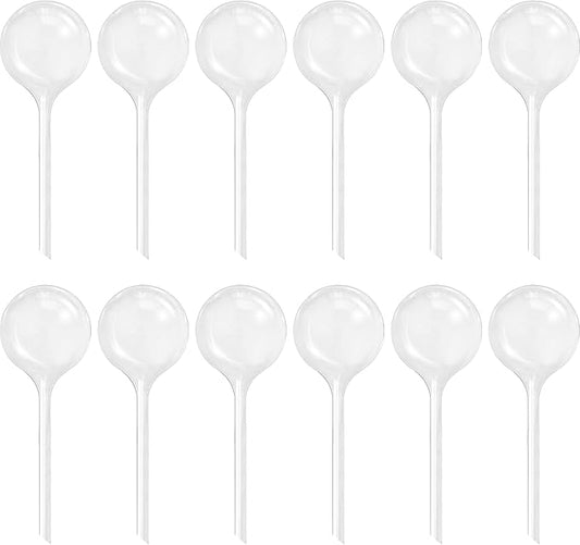 12 PCS Large Plastic Self-Watering Bulbs,Clear Watering Globes,Plant Watering Globes for Plants,Graden,Flowers Flowerpot